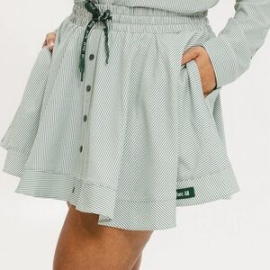 Fore All Green Pinstripe Patty Skort Size Medium